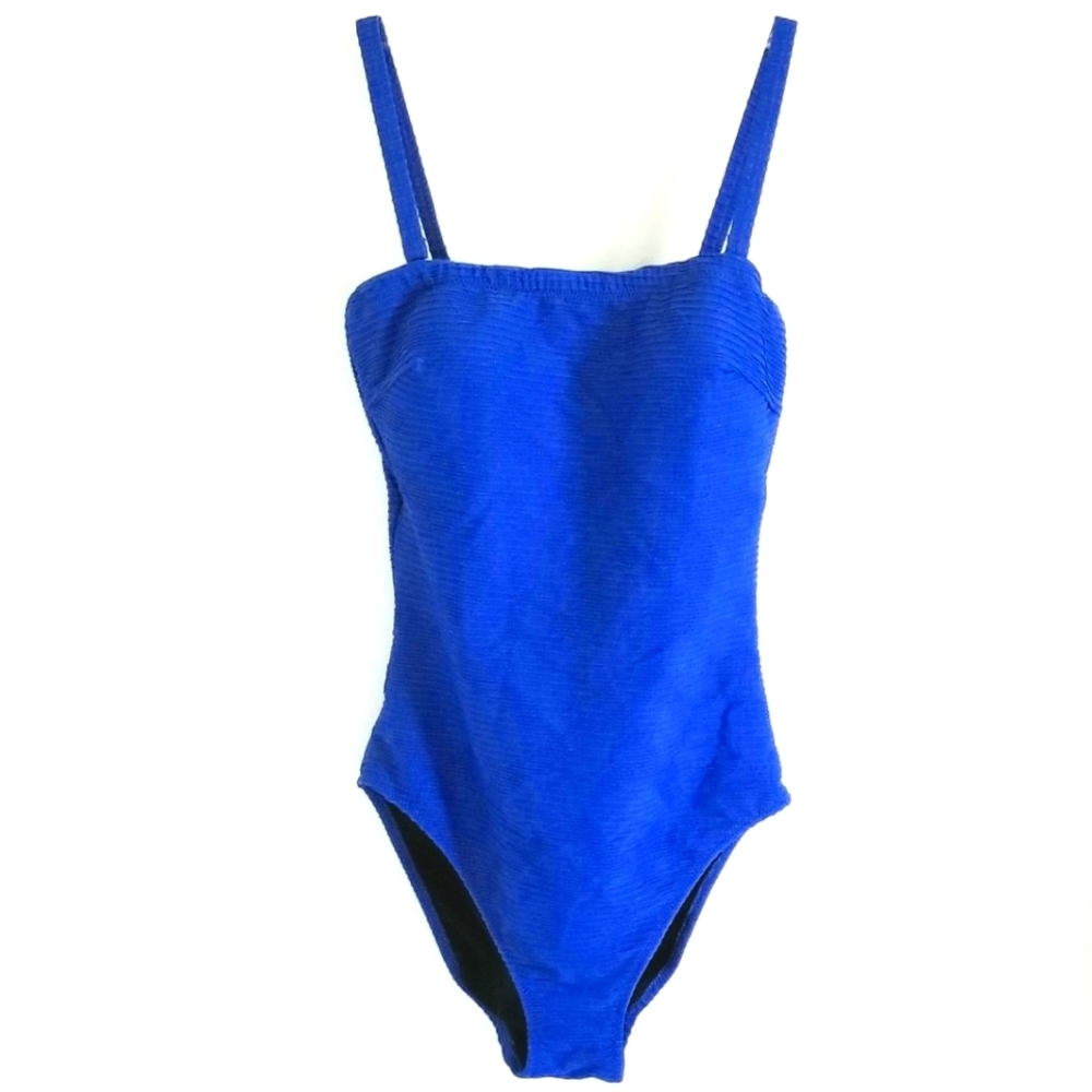Gottex royal blue ribbed one piece swimsuit